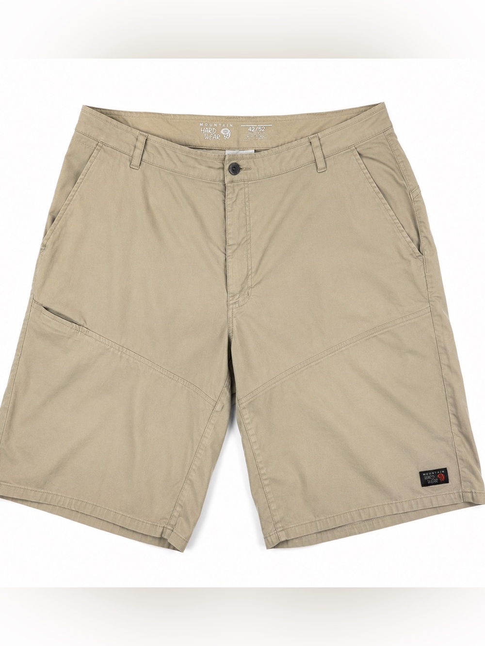 Mountain Hardwear Mens Hiking Shorts Khaki Tan Stretch Cargo Trail Size 42